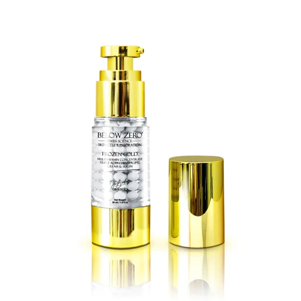 Below Zero Frozen Gold Multi-Vitamin Concentrate Triple Acting Anti-Aging Cream & Serum - Image 2